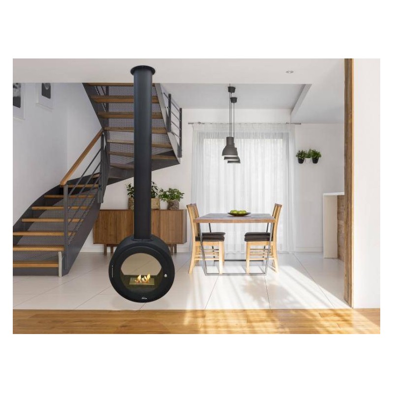 chimenea bioetanol de techo syke round
