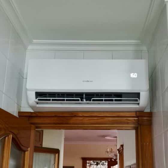 Instalación de aire acondicionado en cocina