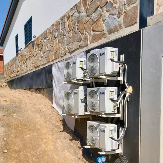 Instalación de varias unidades exteriores de aire acondicionado